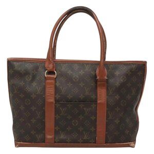 LOUIS VUITTON Monogram Sac Weekend PM Hand Bag M42425 LV Auth